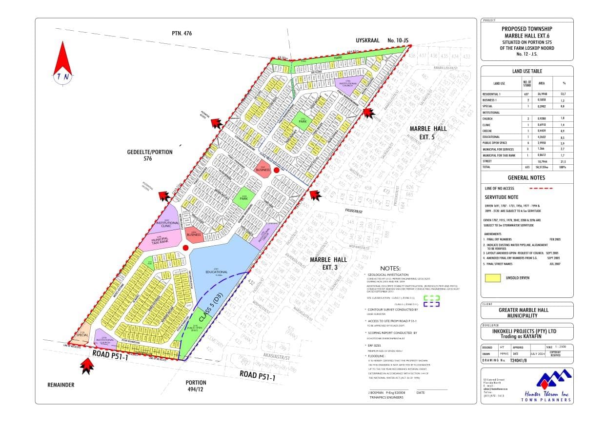 401 m² Land available in Marble Hall