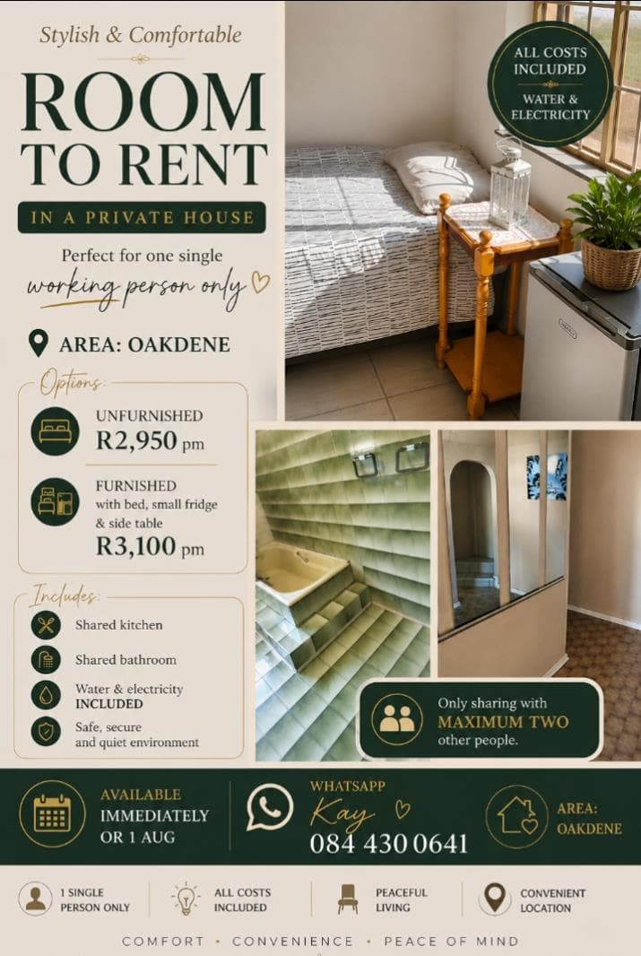 1 Bedroom House in Oakdene