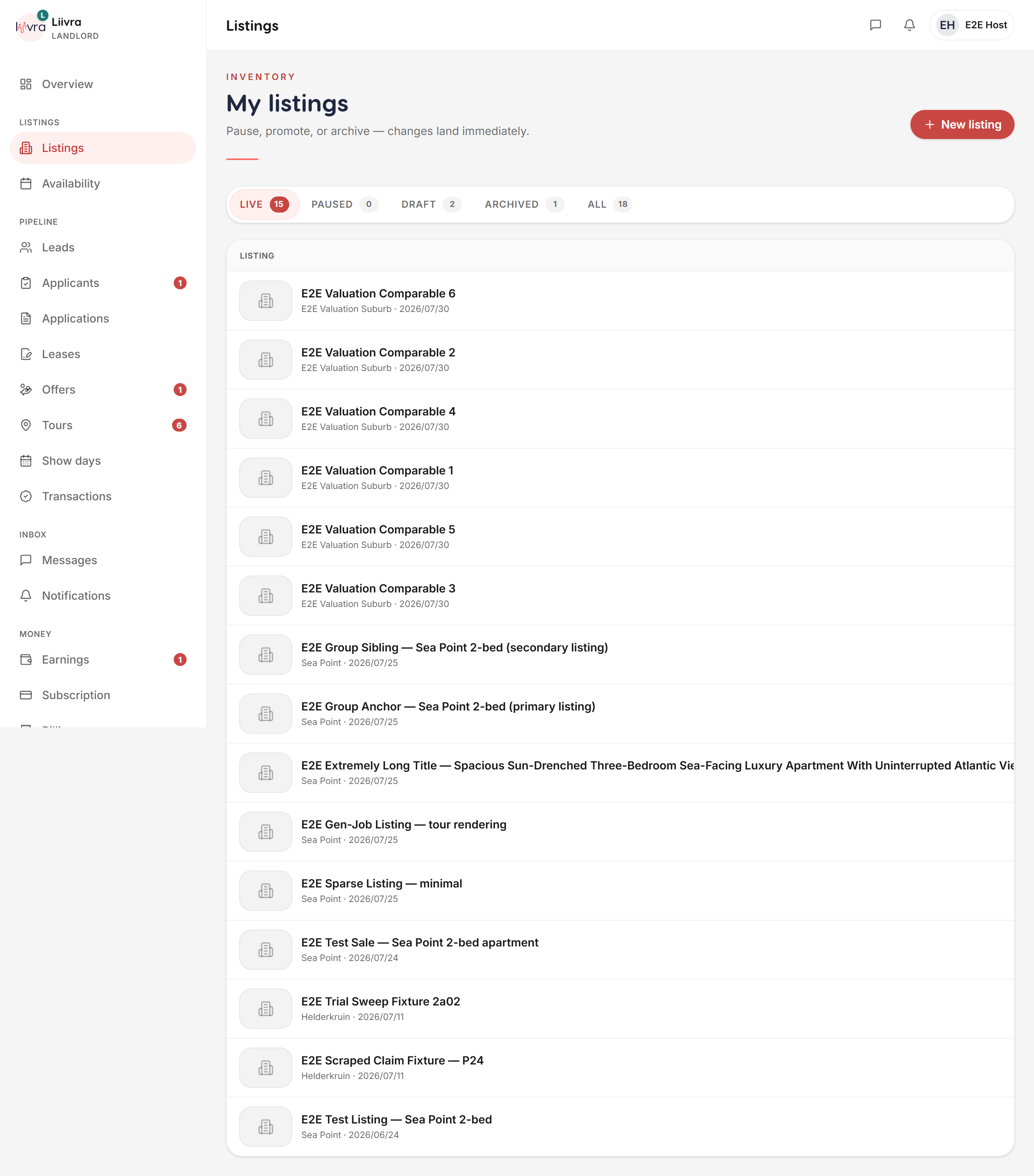 Bulk generate ads — Liivra web
